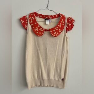 Sonia Rykiel Short Sleeve Sweater. Size XS. Great Condition.